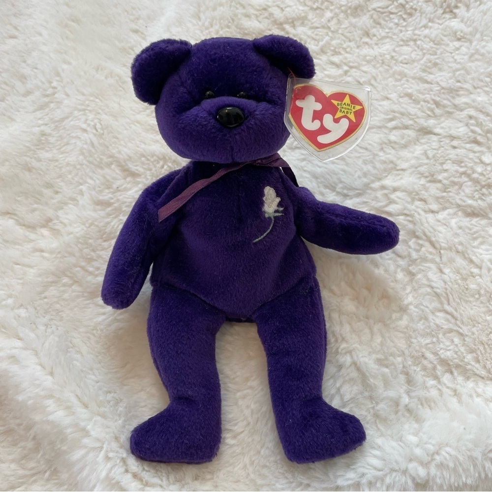 Rare Collectible Alert: 1st Edition Ty Beanie Baby PRINCESS Diana Bear‎ 1997